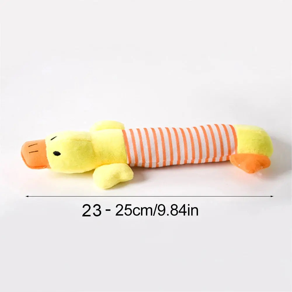 Stuffingless Squeaky Dog Toy - Black & Elva