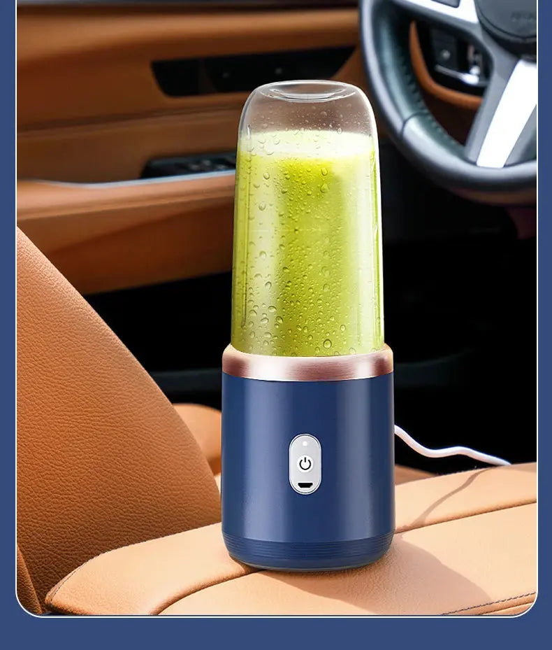 Portable USB Blender Bottle - Black & Elva