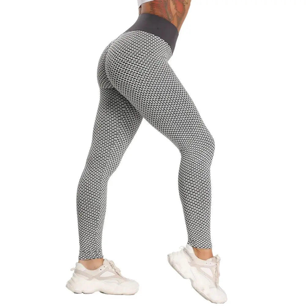 Scrunch Butt Gym Leggings - Black & Elva