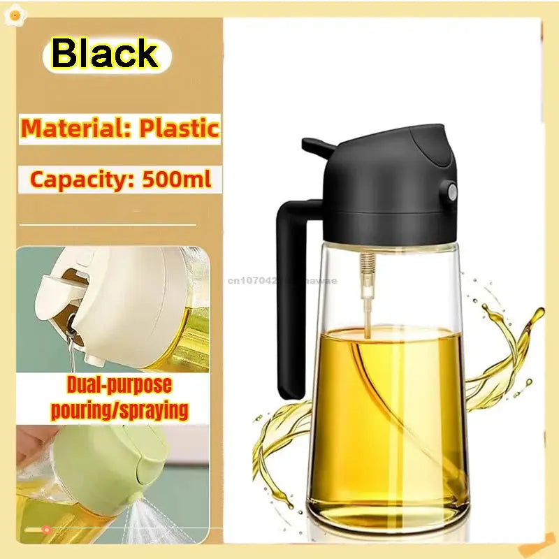 2in1 Oil Spray Bottle - Black & Elva