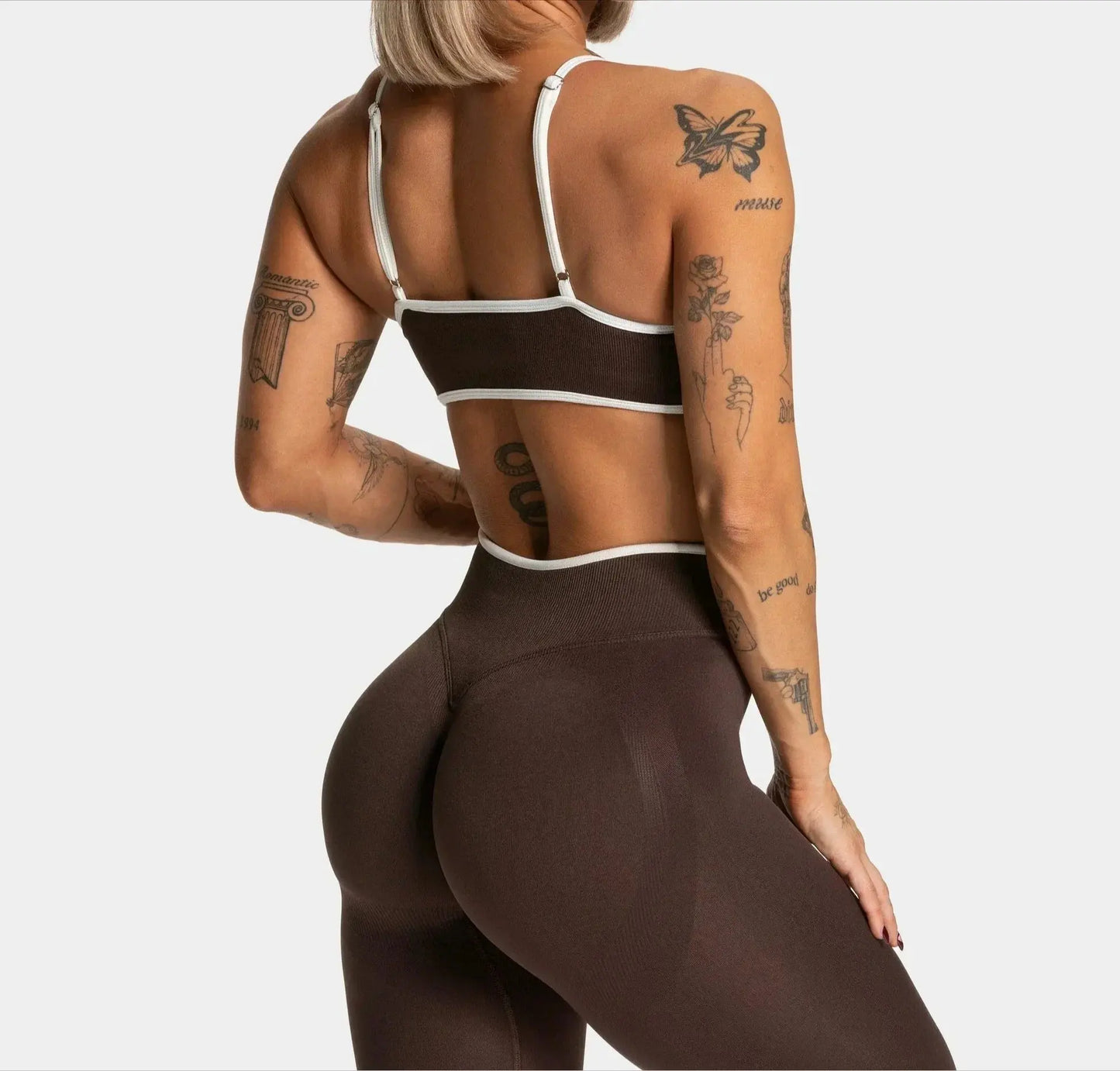 Sexy Backless Sports Bra - Black & Elva