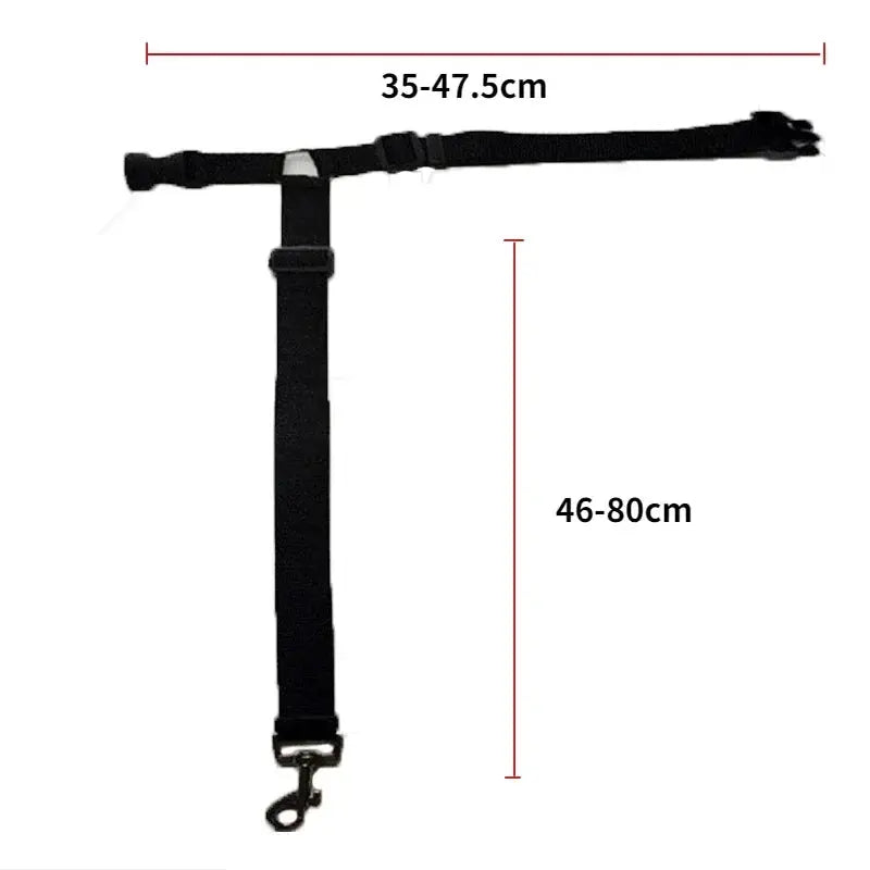 Dog Car Seat Belt - Black & Elva