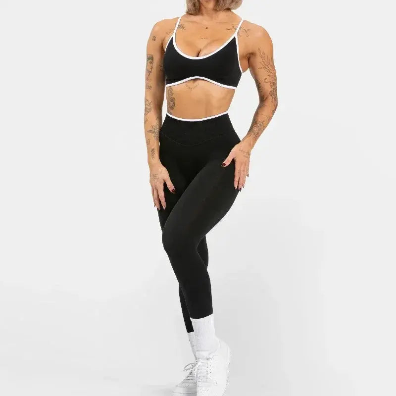 Sexy Backless Sports Bra - Black & Elva