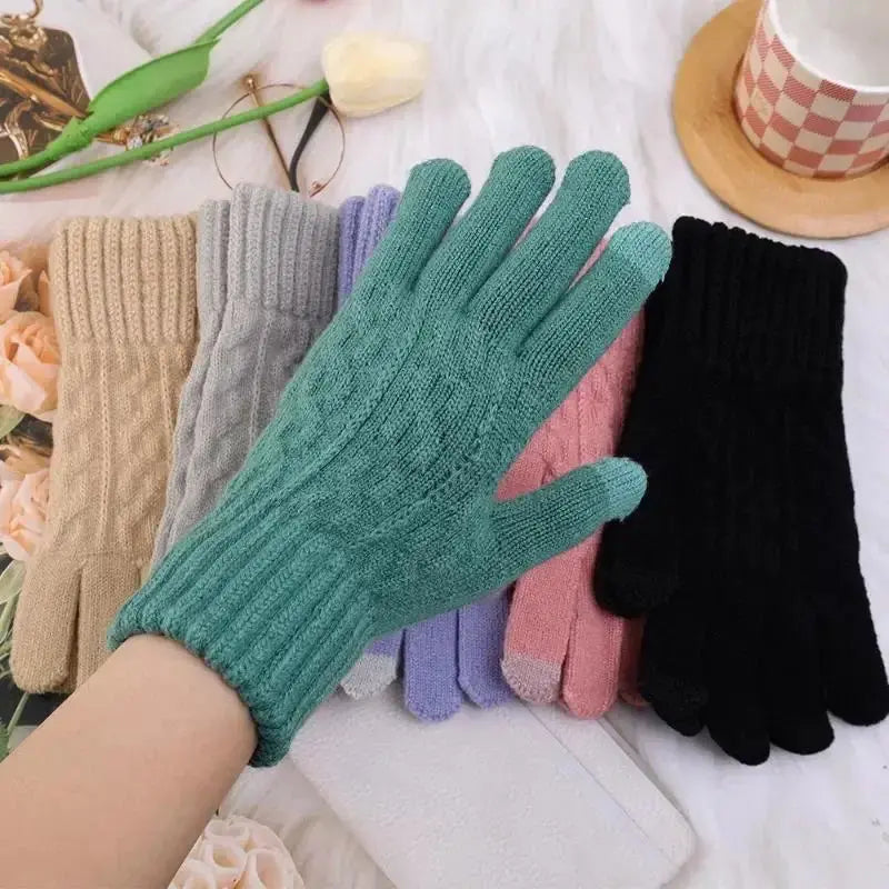 Men's Touchscreen Winter Gloves - Black & Elva