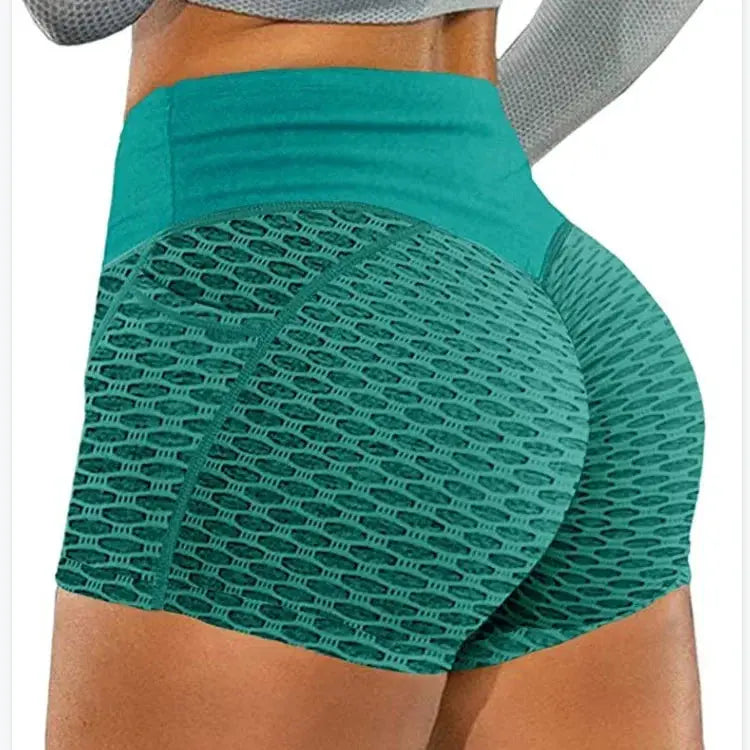 Honeycomb Hip Lift Shorts - Black & Elva