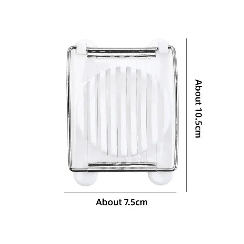 Multifunctional Stainless Steel Egg Slicer - Black & Elva