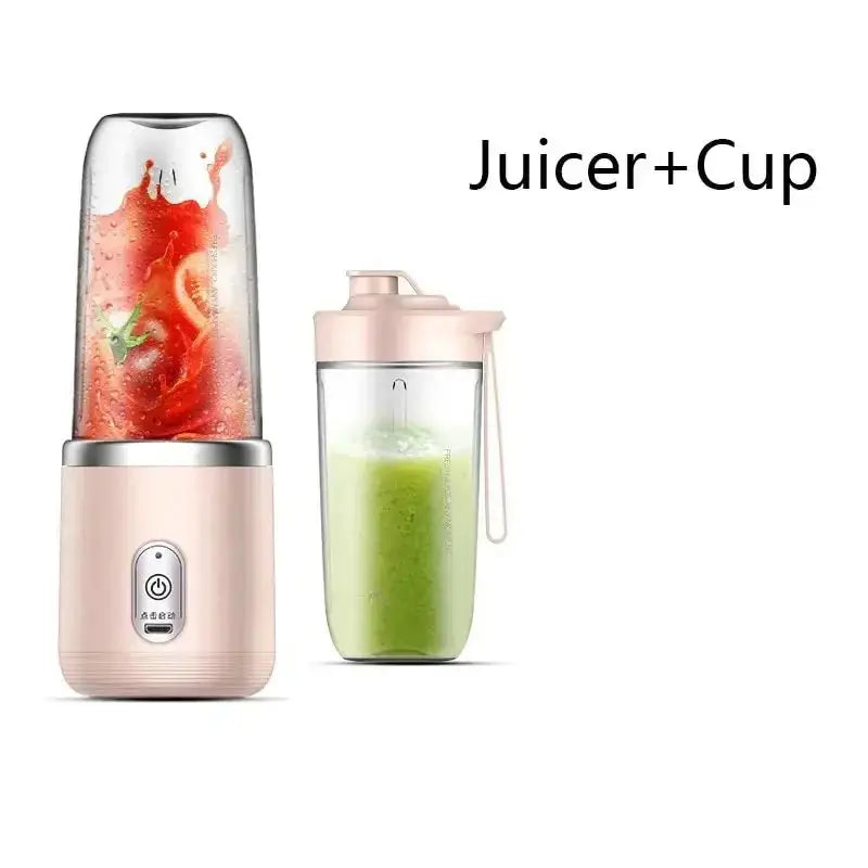 Portable USB Blender Bottle - Black & Elva