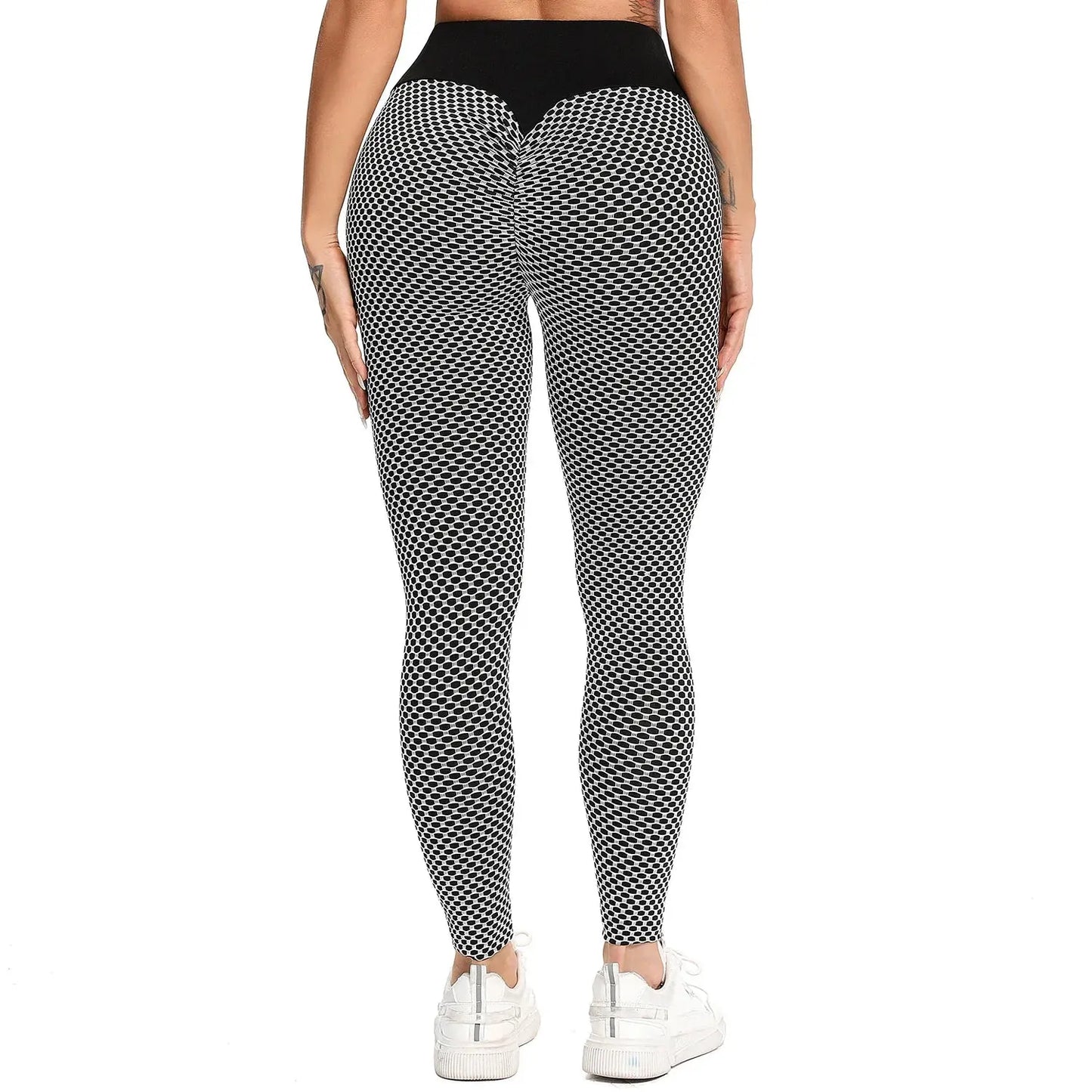 Scrunch Butt Gym Leggings - Black & Elva