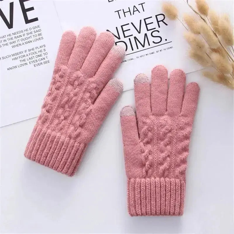 Men's Touchscreen Winter Gloves - Black & Elva