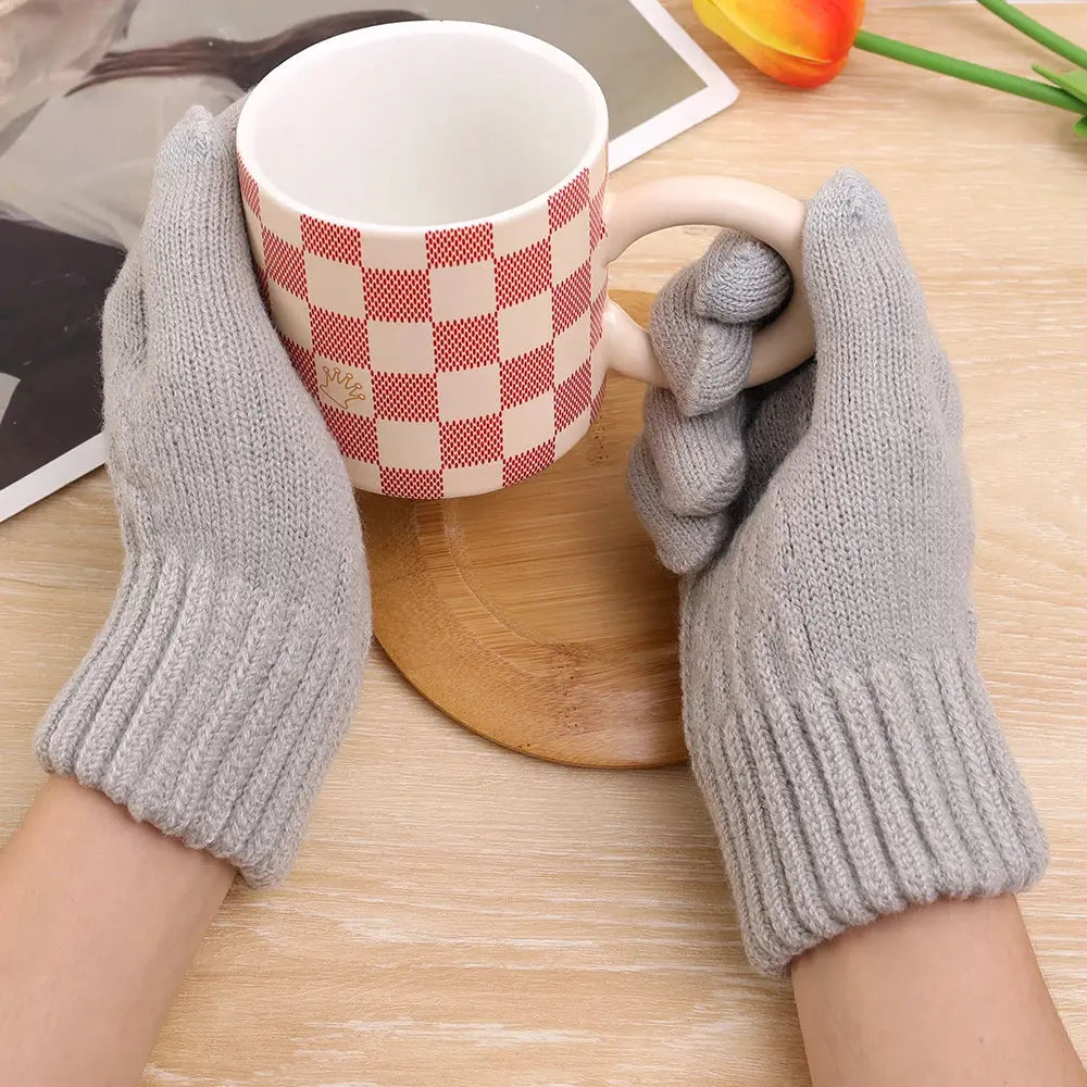 Men's Touchscreen Winter Gloves - Black & Elva