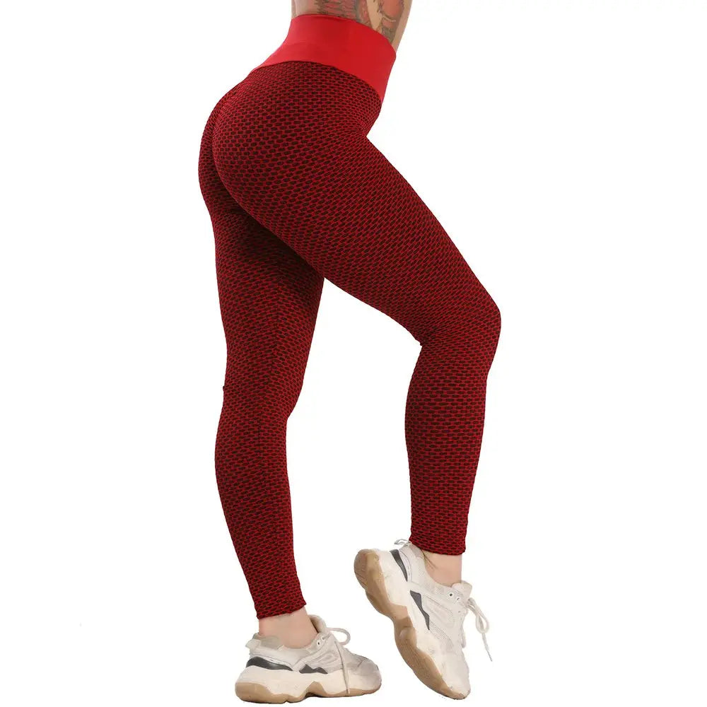Scrunch Butt Gym Leggings - Black & Elva