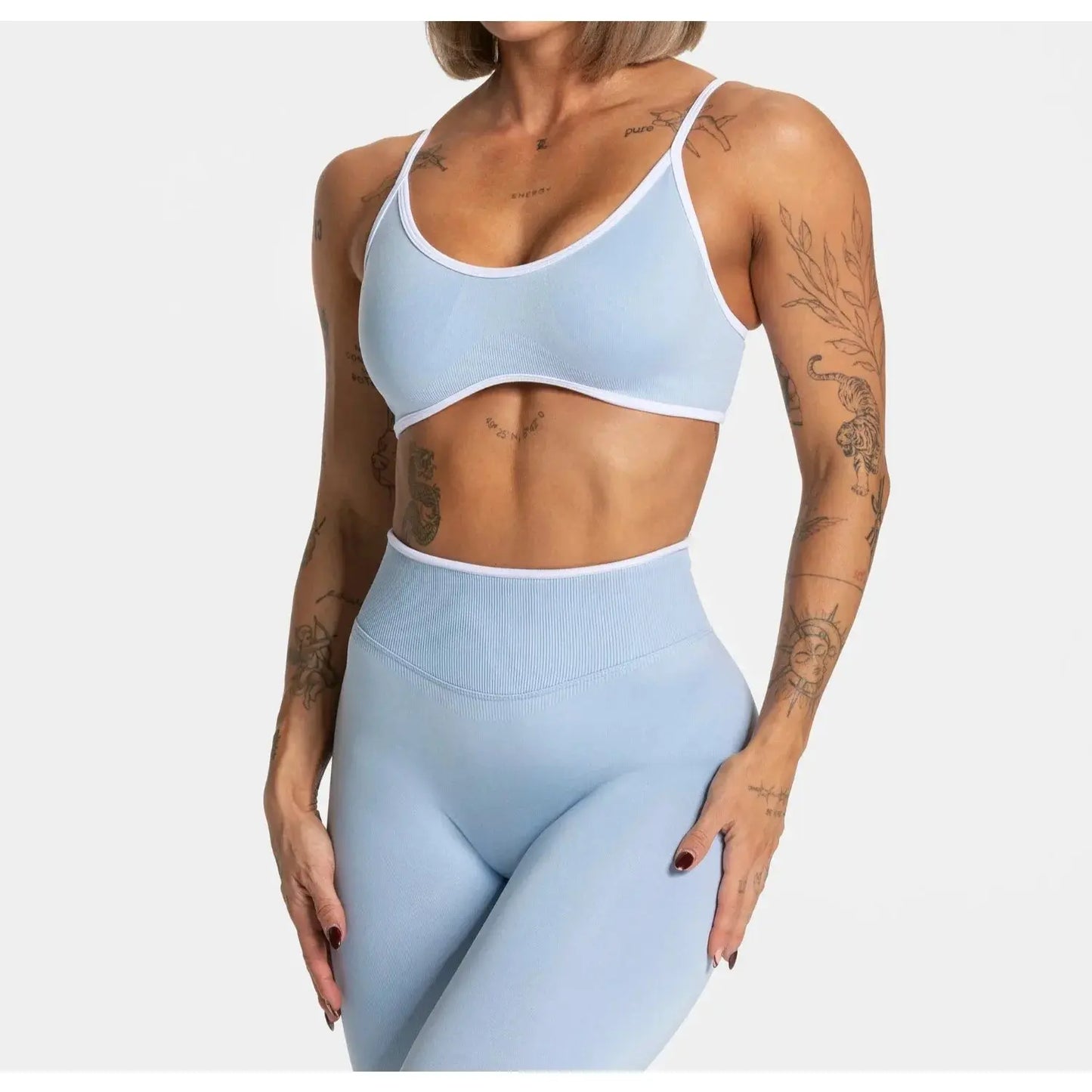 Sexy Backless Sports Bra - Black & Elva
