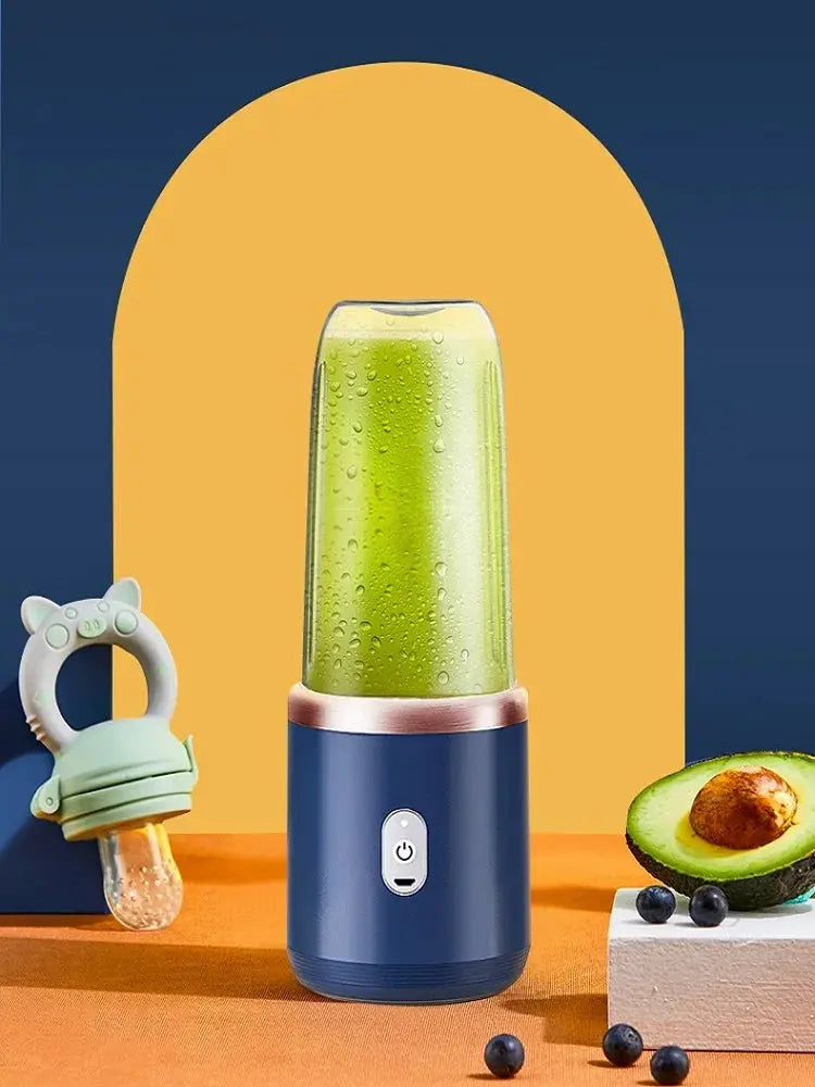 Portable USB Blender Bottle - Black & Elva