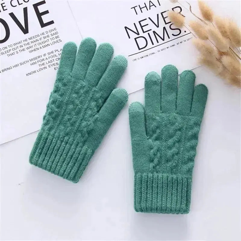 Men's Touchscreen Winter Gloves - Black & Elva