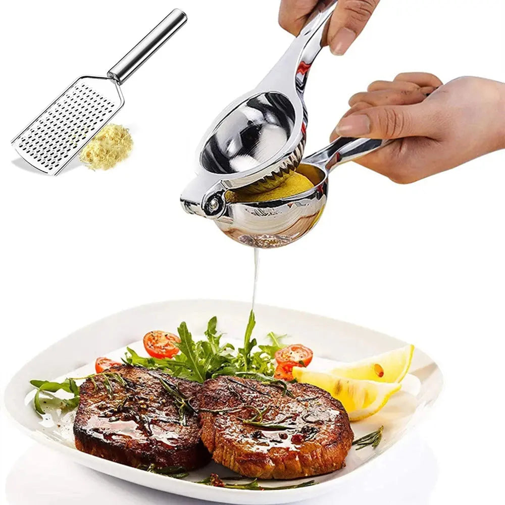 Manual Lemon Juicer Clip - Black & Elva