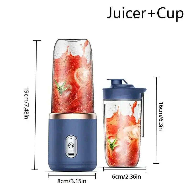 Portable USB Blender Bottle - Black & Elva