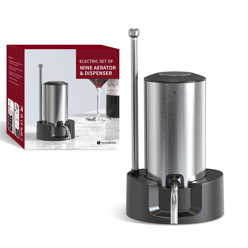 Fashion Personality Instant Decanting Function Decanter - Black & Elva