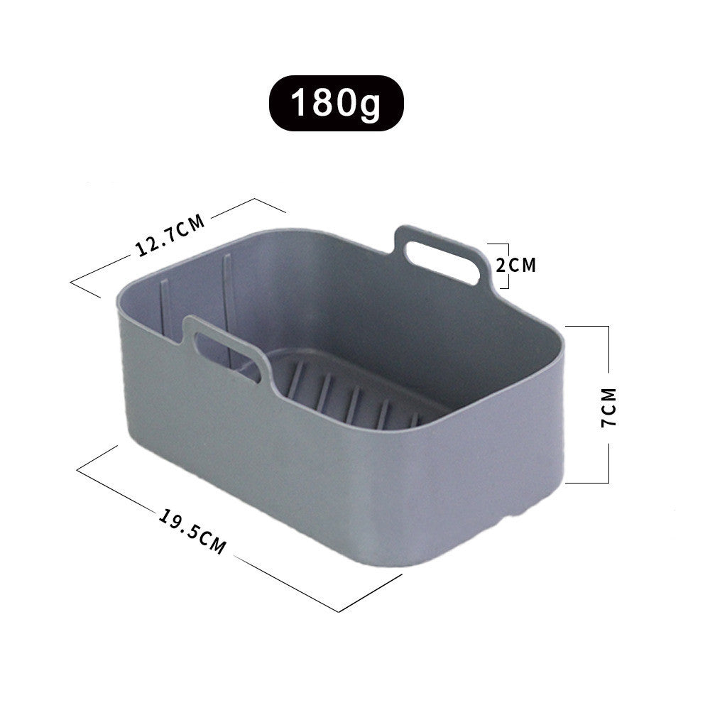 Suitable For DZ201 Foodi 8QT Double Basket Fryer Silicone Pan - Black & Elva
