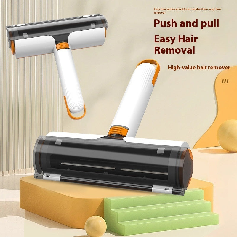 2 In 1 Pet Hair Removal Roller Multifunctional Portable Washable Hair Removal Brush Pet Supplies - Black & Elva