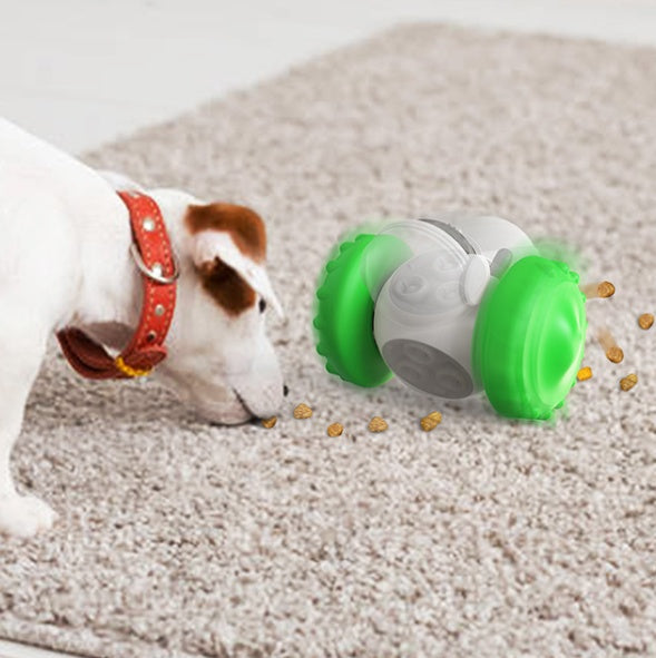 Smart Pet Feeder Toy – Interactive Slow Food Car for Cats & Dogs - Black & Elva