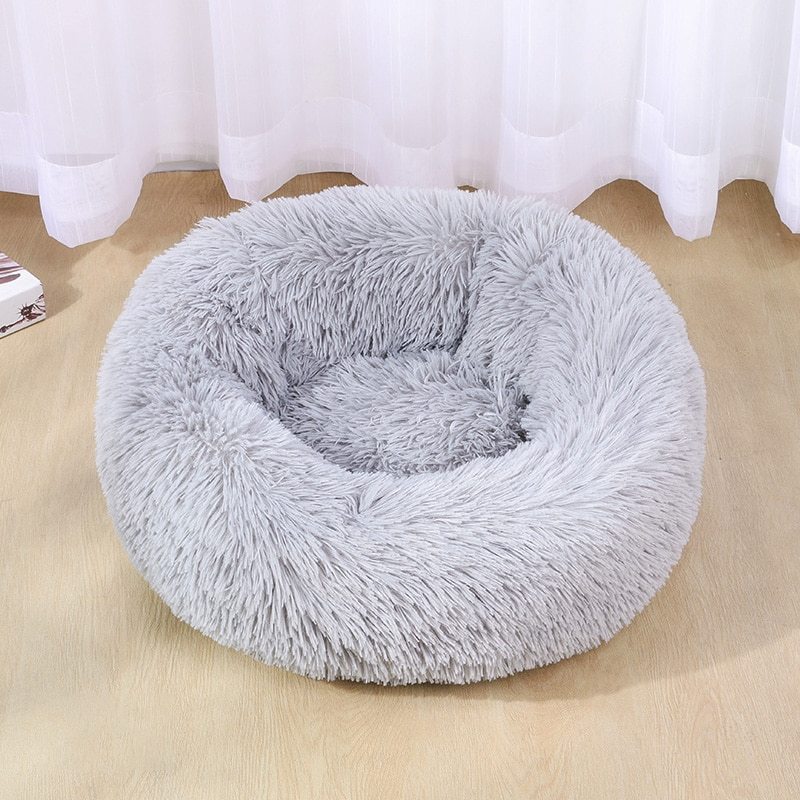 Super Soft Dog Bed – Washable Plush Pet Sofa for Deep Sleep - Black & Elva