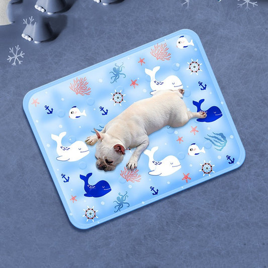Pet Ice Pad Gel Cooling In Summer - Black & Elva