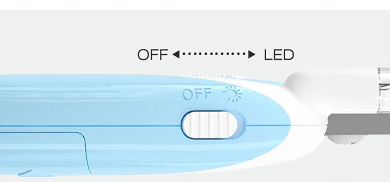 LED Pet Nail Clippers – Electric Dog & Cat Nail Grinder with Light - Black & Elva
