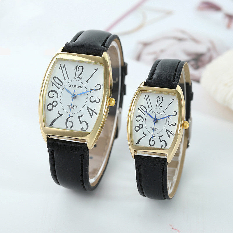 New Square Belt Watch Men - Black & Elva