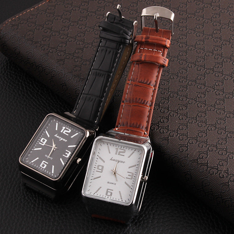 Metal electric heating wire cigarette lighter watch - Black & Elva