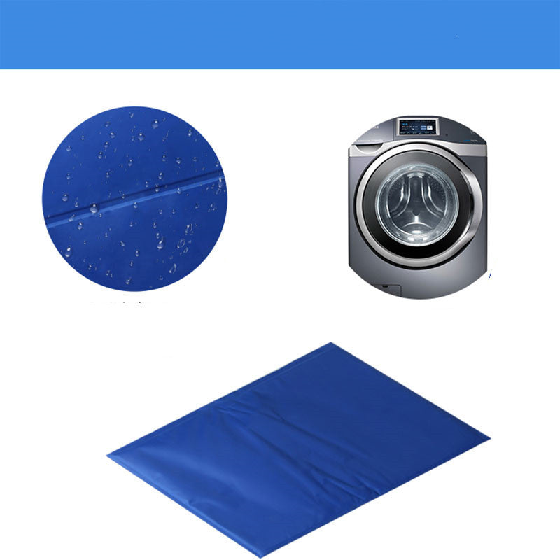 Pet Ice Pad Gel Cooling Ice Pad Summer Pet Pad Dog Mat - Black & Elva