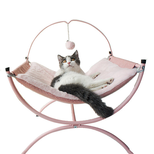Four Seasons Universal Cat  Recliner Cat Bed - Black & Elva