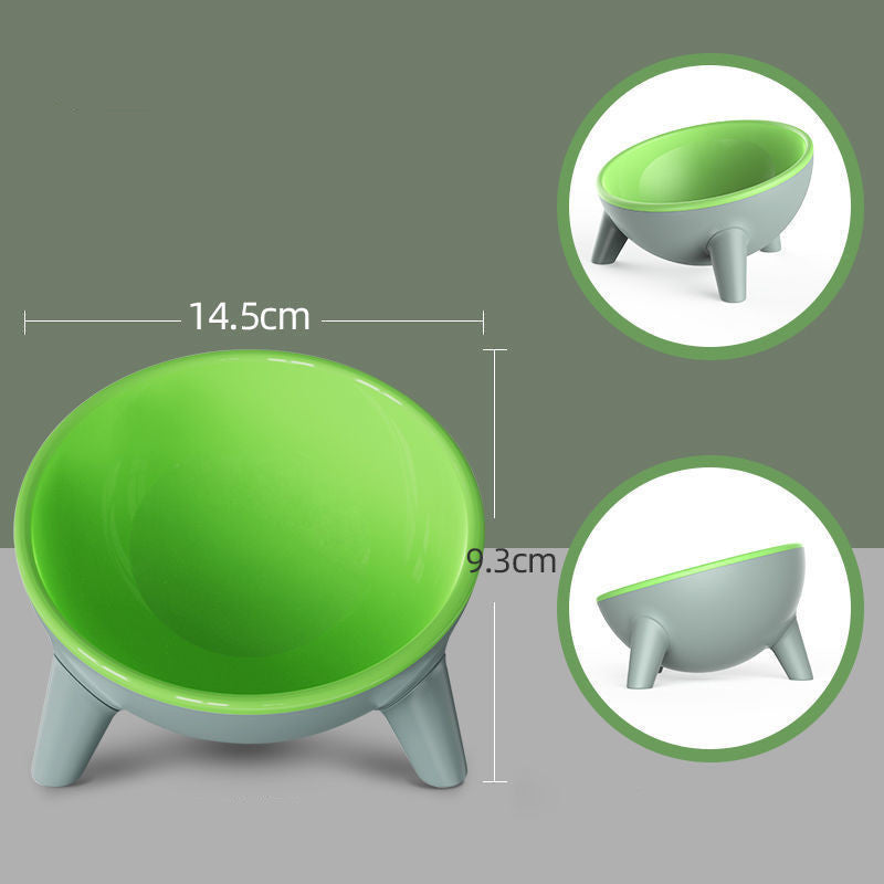 Cat Dog Bowl With Stand Pet Feeding Food Bowls Dogs Bunny Rabbit Nordic Color Feeder Product Supplies Pet Accessories - Black & Elva