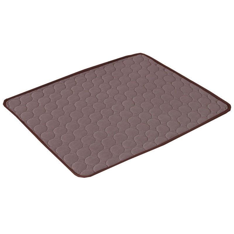 Pet Summer Portable Ice Silk Cooling Pad - Black & Elva