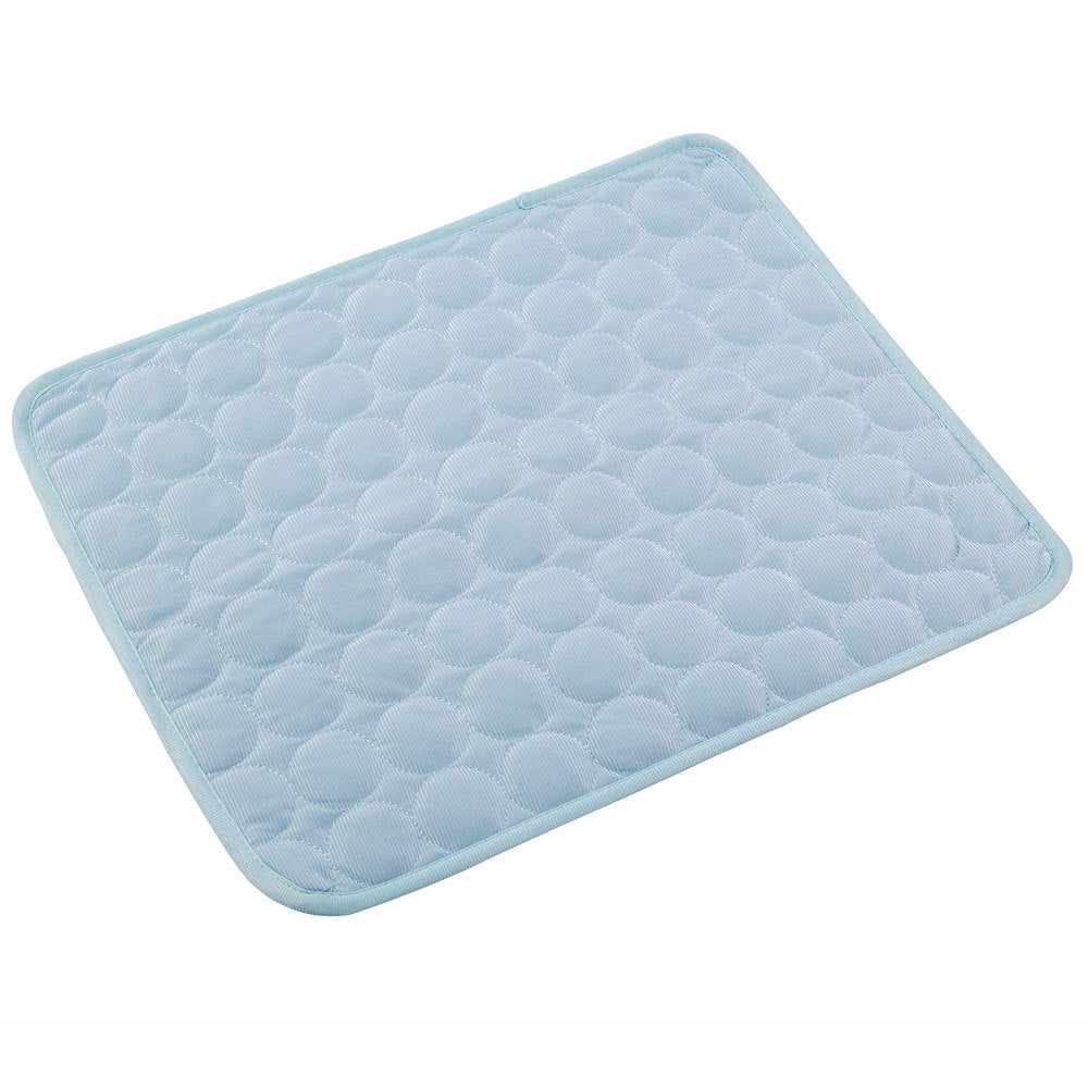 Pet Summer Portable Ice Silk Cooling Pad - Black & Elva