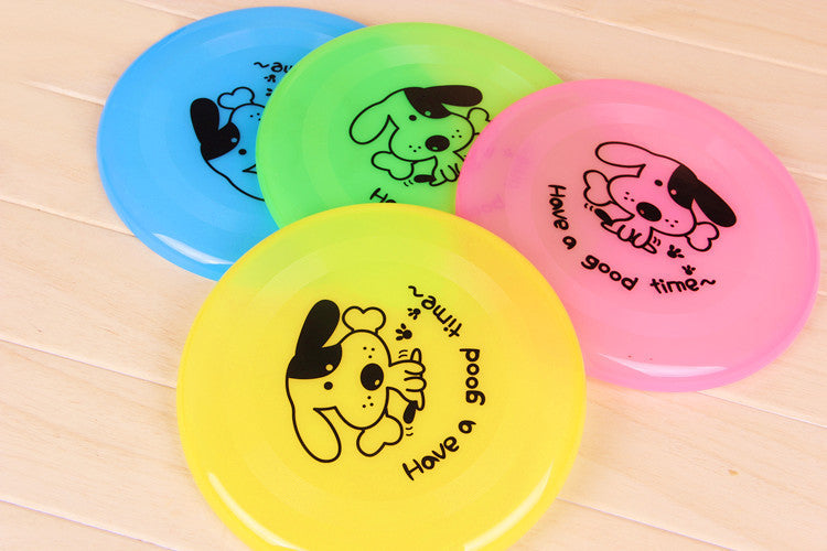 Silicone Dog Flying Disc – Chew-Resistant Interactive Toy for Pets - Black & Elva