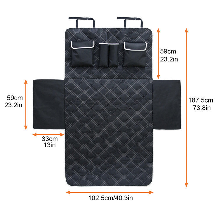 Car Pet Supplies Anti-Dirty Dog Mat - Black & Elva