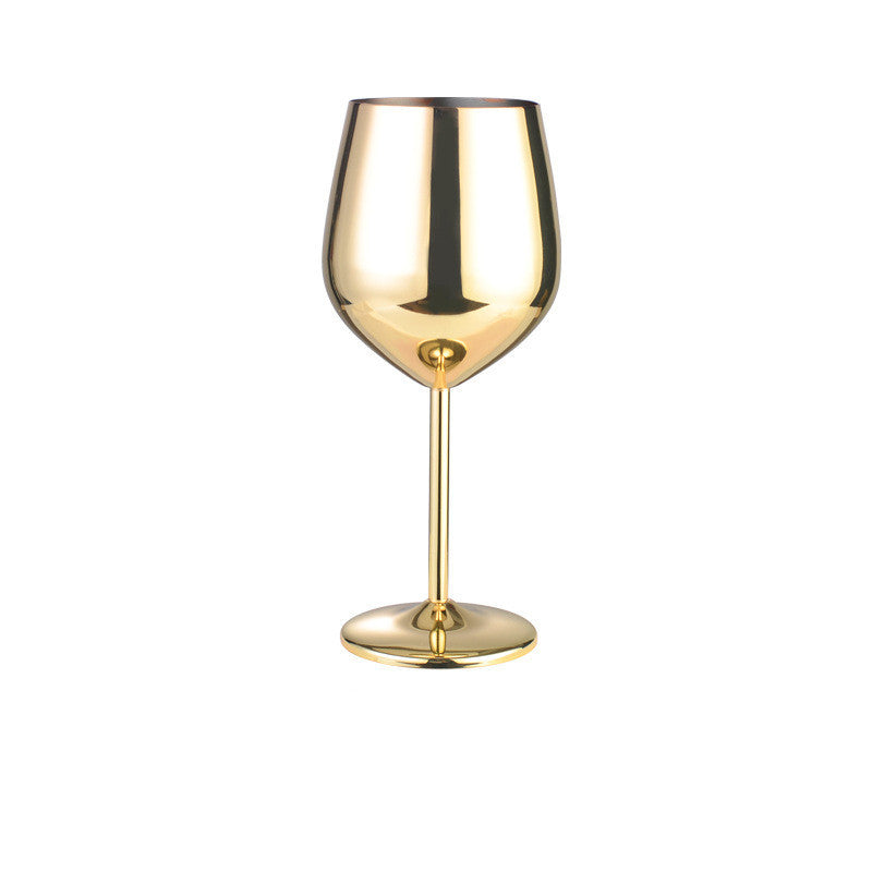 Stainless steel wine glass - Black & Elva