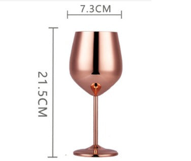 Stainless steel wine glass - Black & Elva