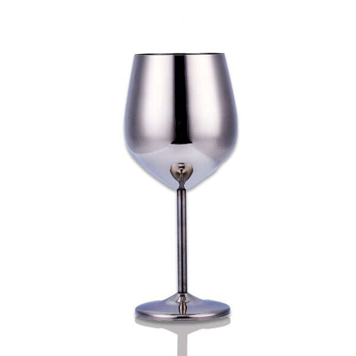 Stainless steel wine glass - Black & Elva