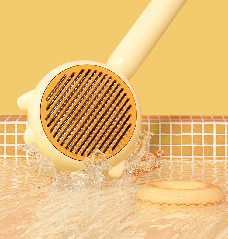 Cat Comb Massage Pet Magic Combs Hair Removal Cat And Dog Brush Pets Grooming Cleaning Supplies Scratcher - Black & Elva