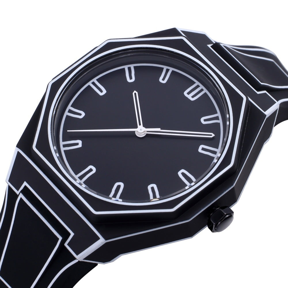 Deep Waterproof Watch Comic Style - Black & Elva