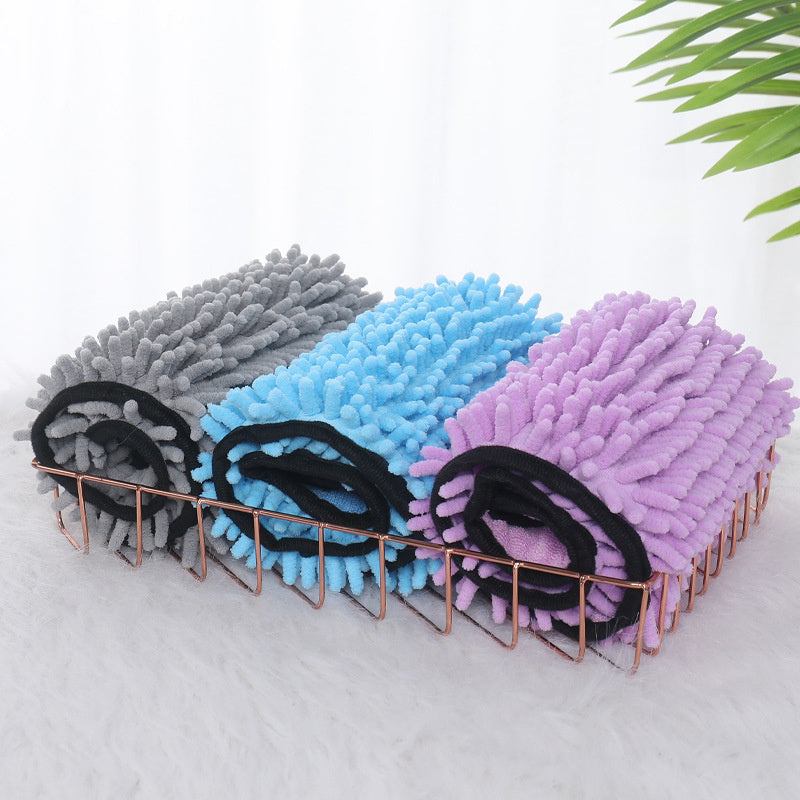 Super Absorbent Microfiber Pet Towels - Black & Elva