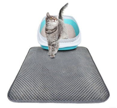 Cat Litter Pad Honeycomb Cat Pad Waterproof Urine Proof Pad Pet Supplies - Black & Elva