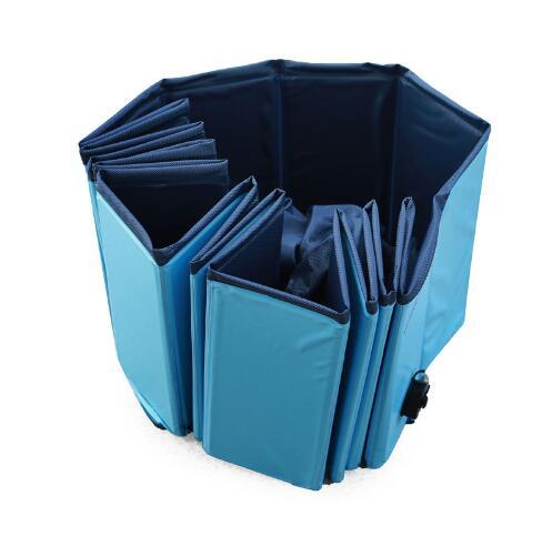Pet Pool Dog Swimming Pool Foldable Large Dog Bath Supplies - Black & Elva