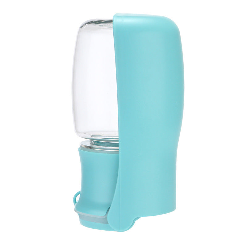 Dog Portable Water Bottle Foldable Pet Water Dispenser Pet Products - Black & Elva