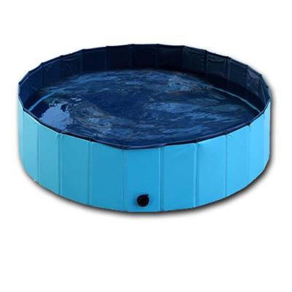 Pet Pool Dog Swimming Pool Foldable Large Dog Bath Supplies - Black & Elva