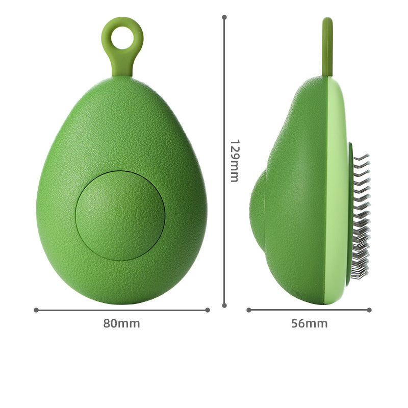 Self-Cleaning Cat Grooming Comb – One-Click Hair Remover - Black & Elva