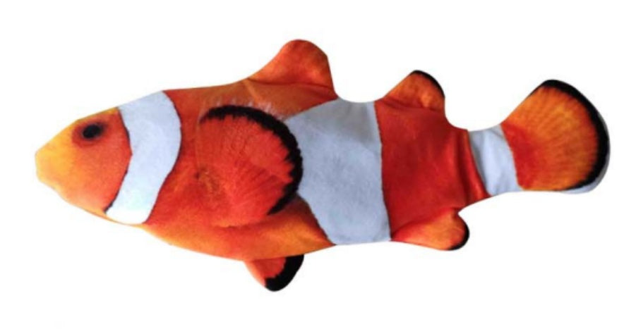 Without Cat Nip Version - Electric Jumping Fish Simulation Electric Fish Toy - Black & Elva