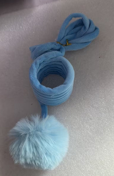 Cat Toy Self-Hi Sucker Spring Rabbit Hair Ball Interactive Play Pet Supplies Interactive Toys - Black & Elva