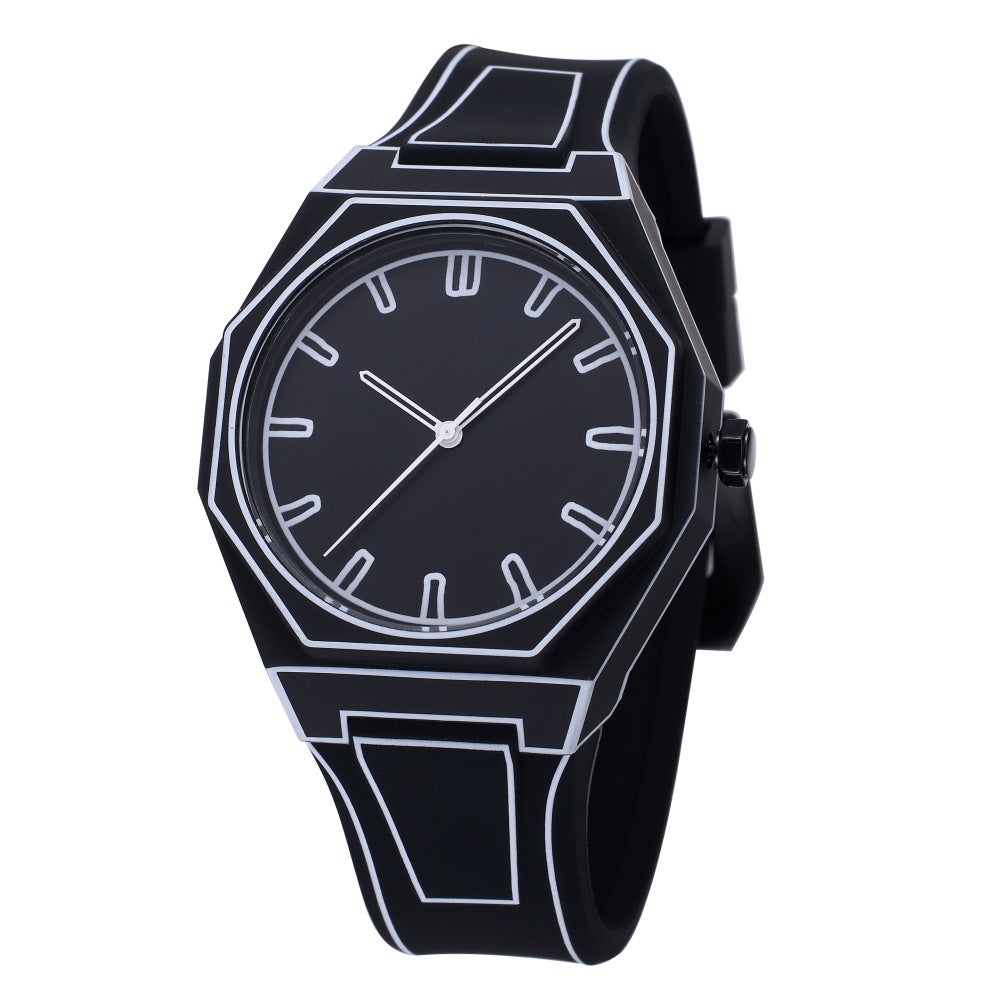 Deep Waterproof Watch Comic Style - Black & Elva